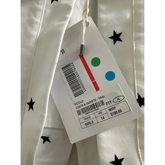 🔥FLASH SALE🔥 VICOLO girl star Blazer‎ girls size 14A - Picture 5 of 7